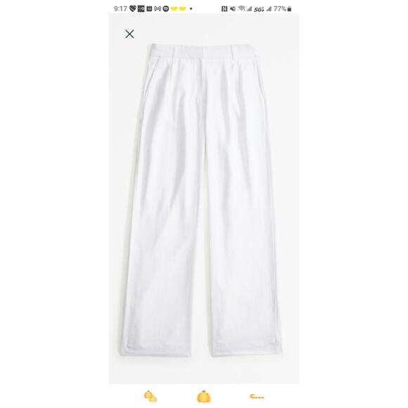 A&F Sloane Tailored Linen-Blend white Pant Size 29 Long - Picture 6 of 9